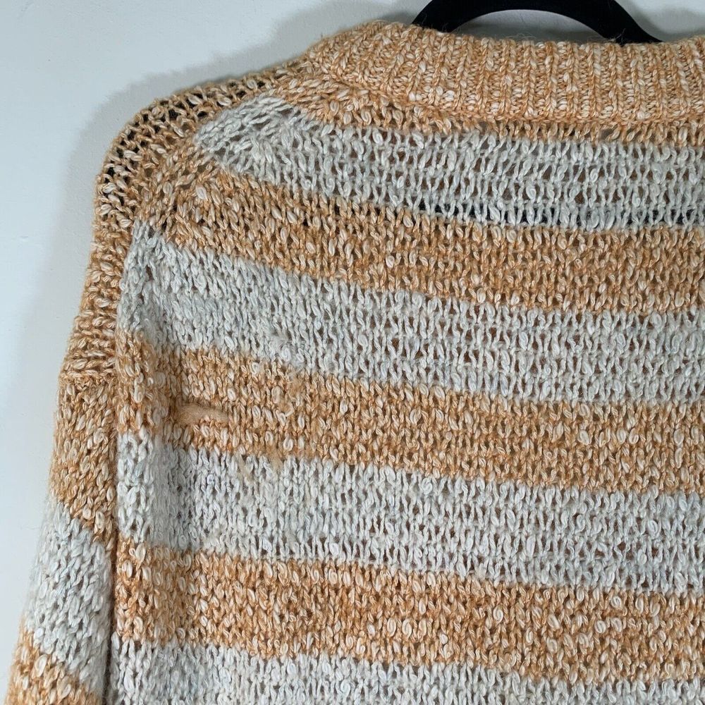 Madewell Sweater Women’s Small Striped Open Knit Wool Blend - Picture 6 of 6
